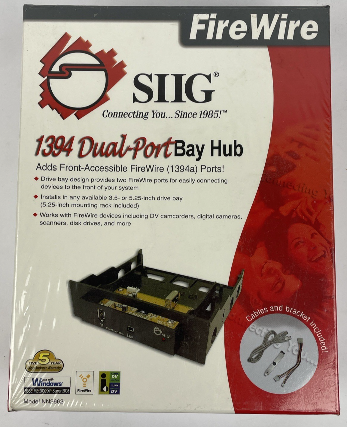 SIIG 1394 Fire Wire NN2651 2-Port External Hub - Brand New Sealed