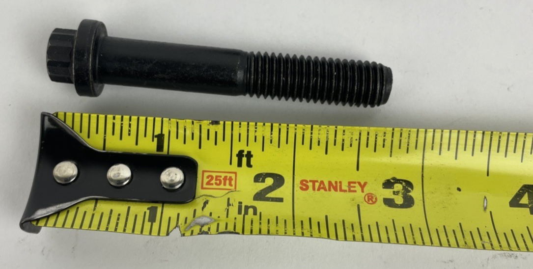 Lot of 2 x 12 Point Flanged Ferry Bolt = Grade 10.9 Steel F-C 2.75" 70mm Length