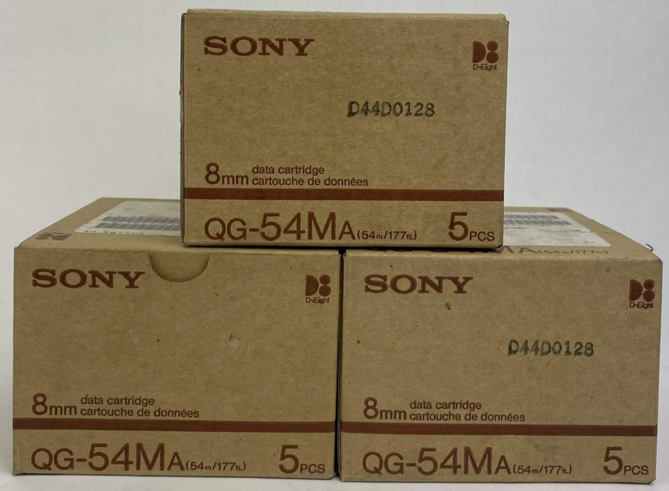 Sony QG 54M 8MM Data Cartridge Lot Of 15 OEM Sony D-Eight NOS