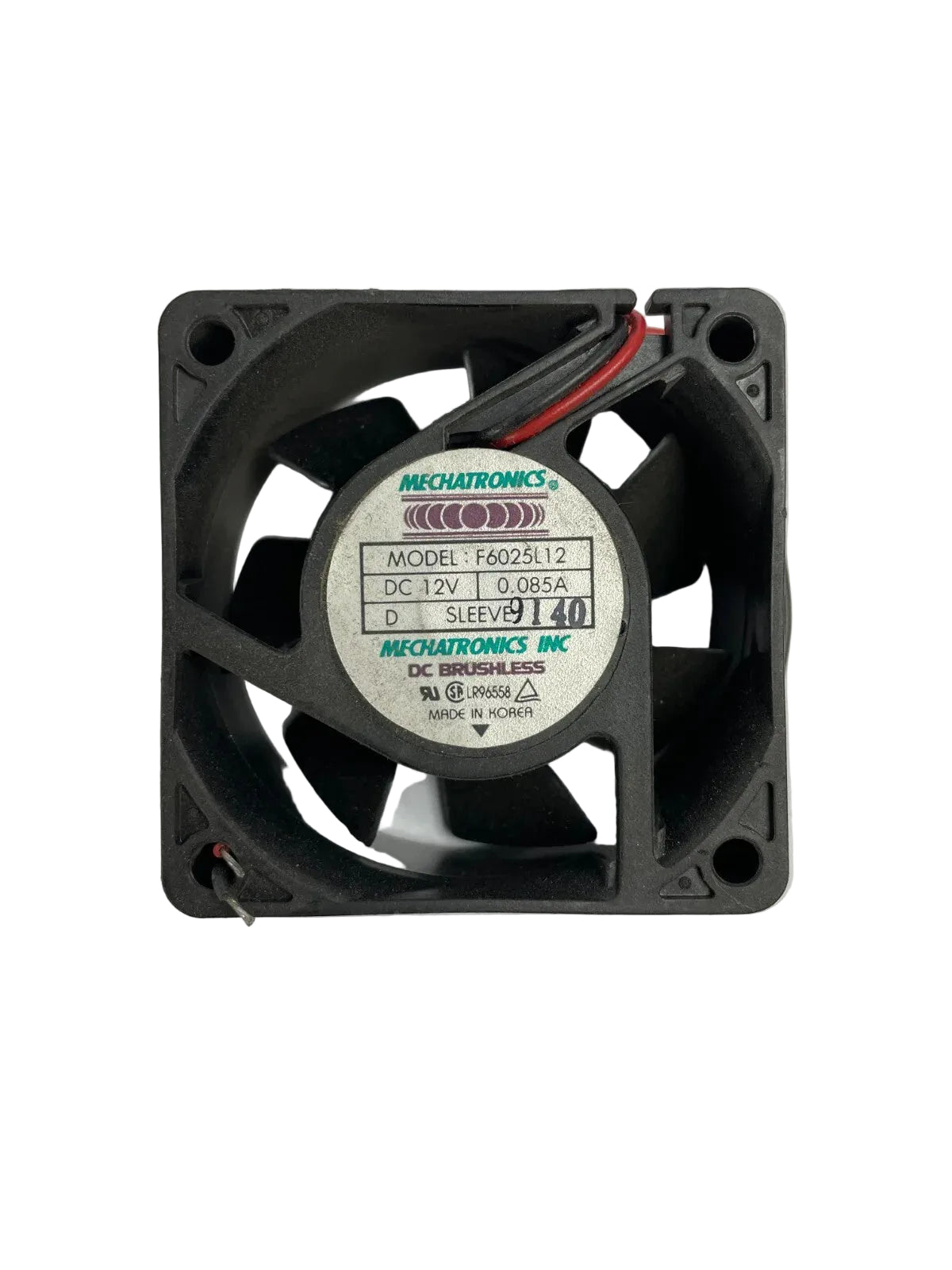 MECHATRONICS F6025L12 DC Brushless DC 12/V 2 - Wire CPU Cooling Fan