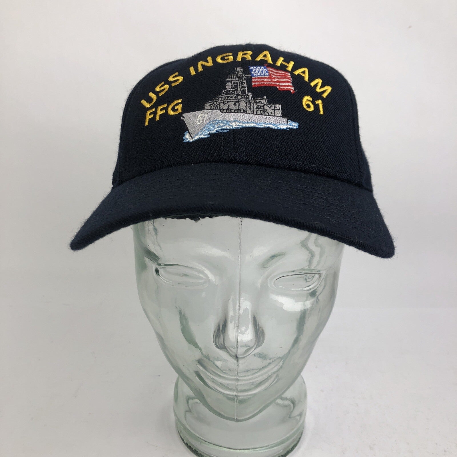 USS INGRAHAM FFG 61  The Corps USA Made Navy Baseball Cap Hat Adjustable - LOOK