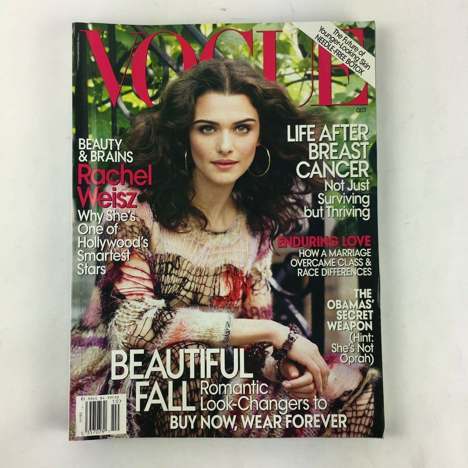 October 2010 Vogue Magazine Beautiful Fall Rachel Weisz Enduring Love