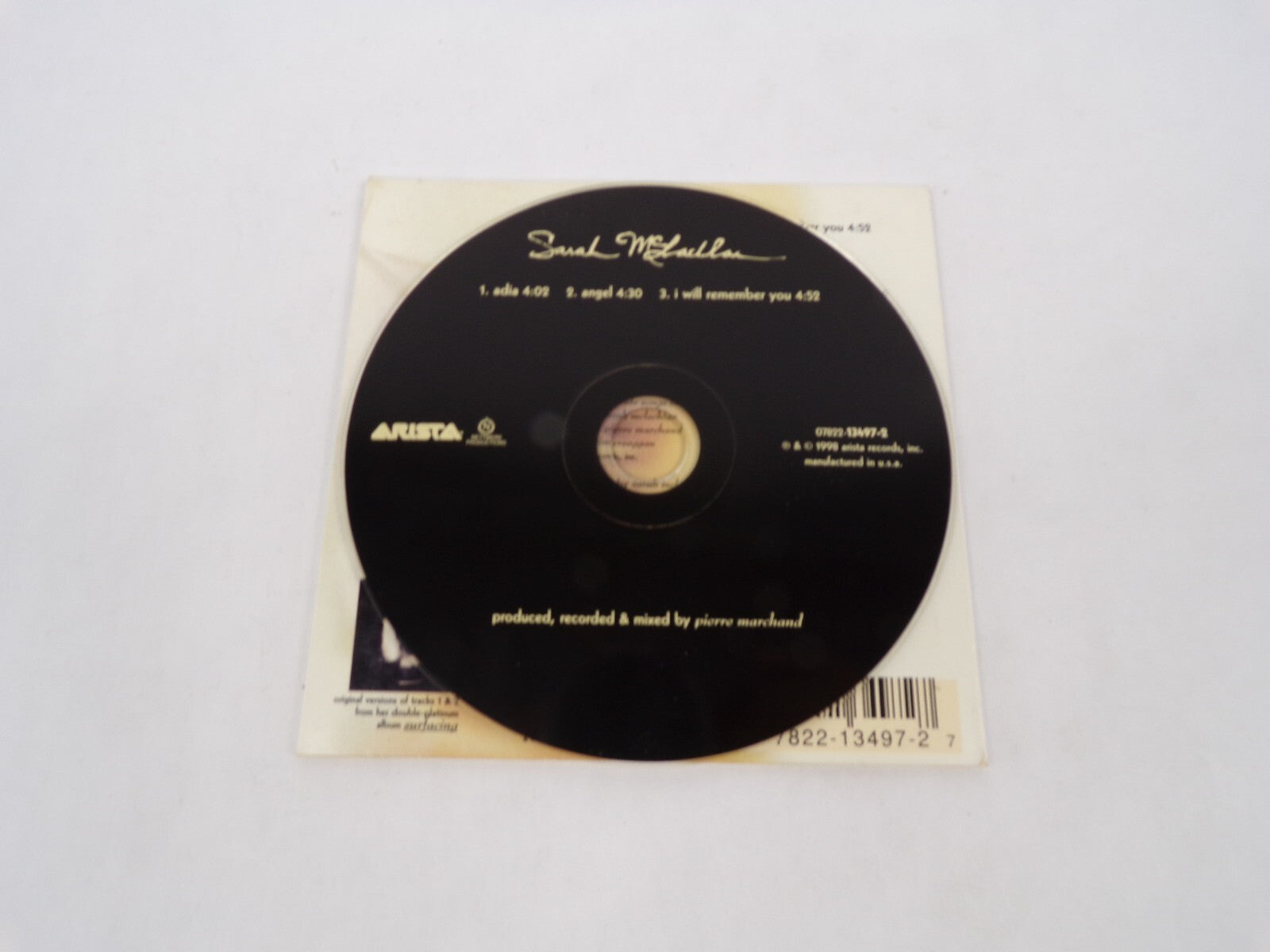 Saral Adia Angel I Will Remember You CD#63