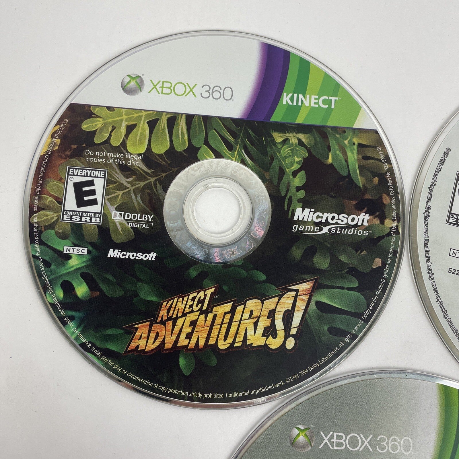 Lot of 3 x MICROSOFT XBOX LEGO BATMAN 2, Ghost Recon, Kinect Adventures No Case