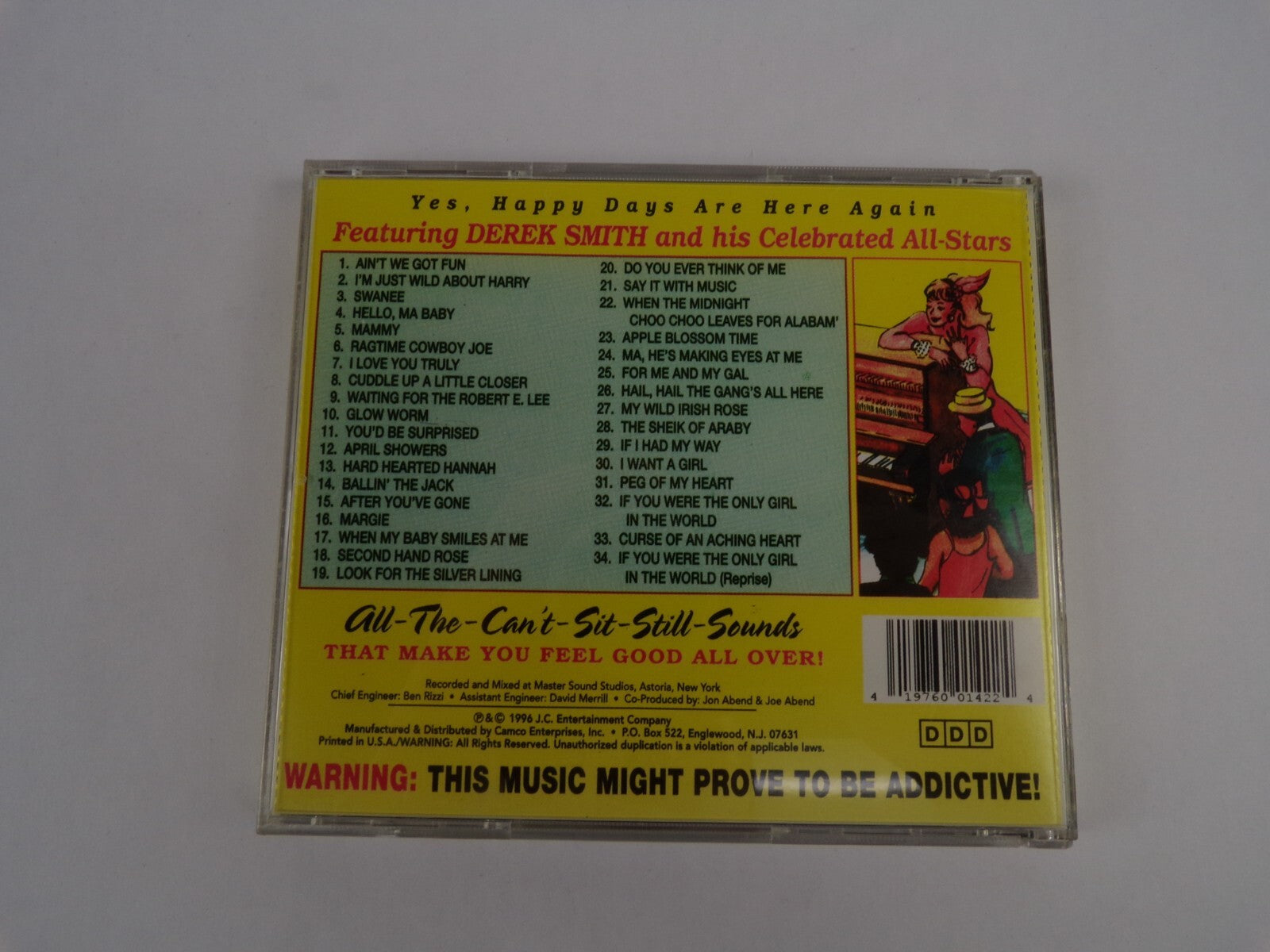 A Honky-Tonk Spectacular CD featuring I Love You Truly Glow Worm Margie Mammy