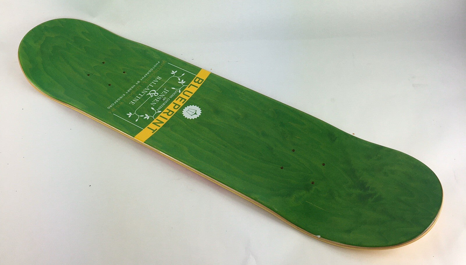 BLUEPRINT skateboards deck 8” RARE quality Spray Heart Orange Yellow
