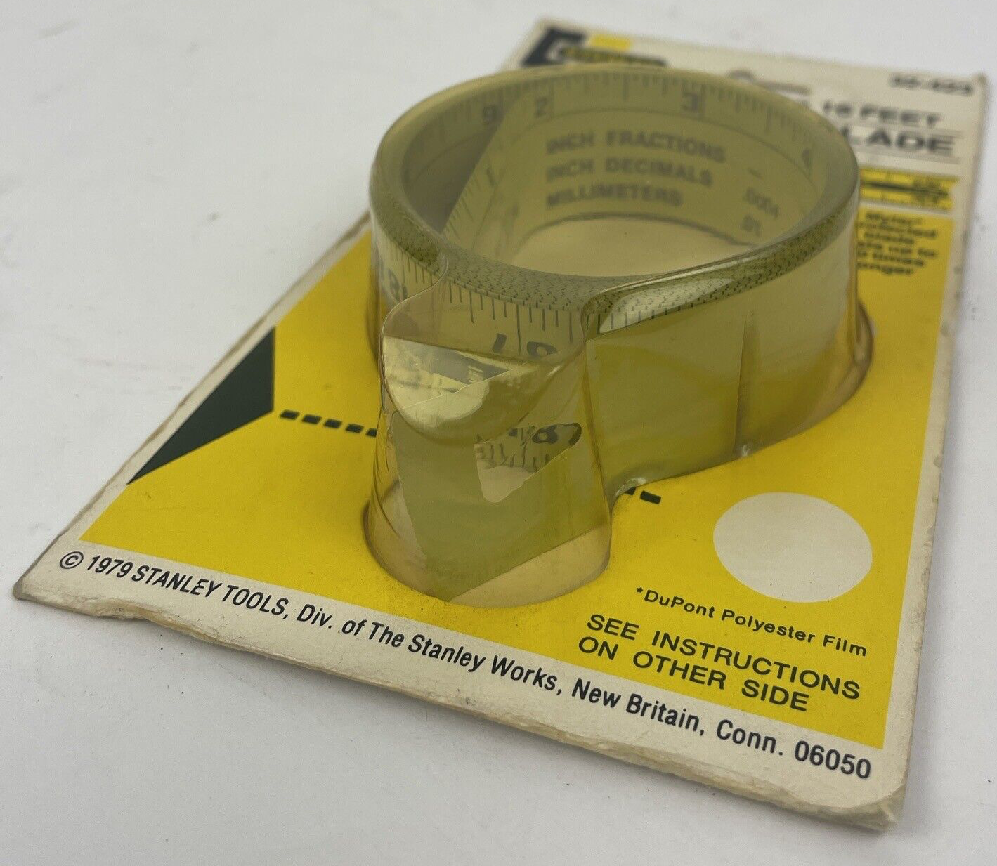 NOS Vintage 1979 Stanley 32-423 1" x 16' Replacement Blade Three way Reading USA