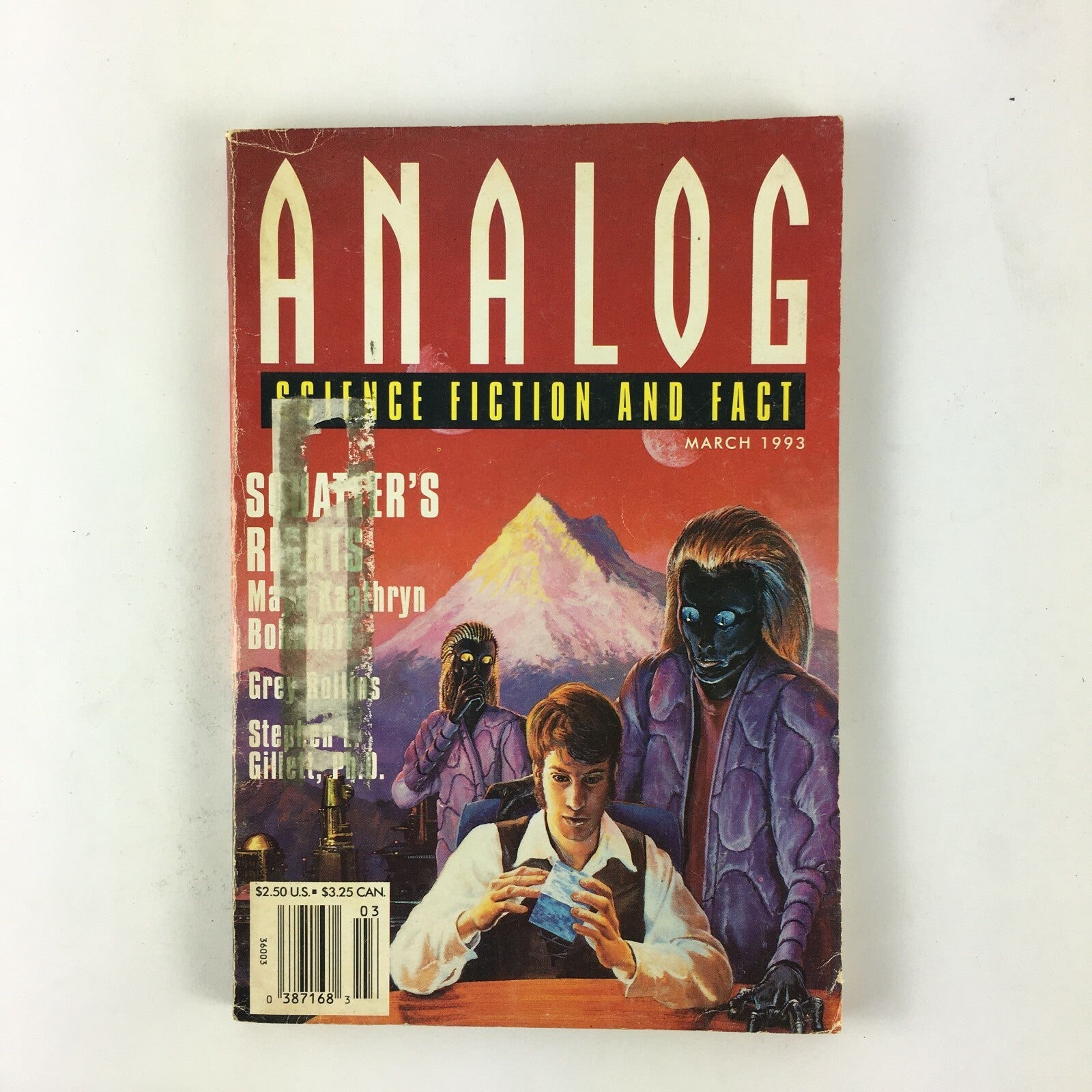 March 1993 Analog ScienceFiction Fact Magazine Grey Rollins Stephen E. Gillett
