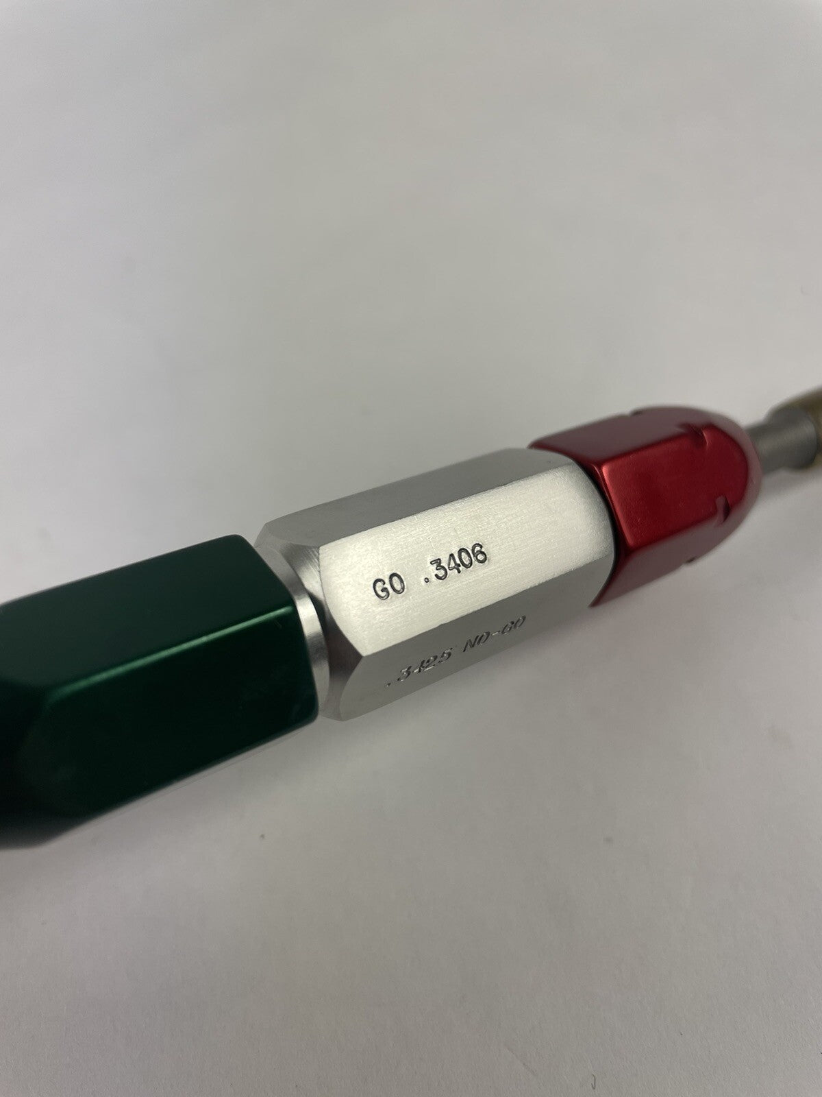 Reversible Plain Go NoGo Pin Plug Gage Gauge with handle X= .3406 & .3425