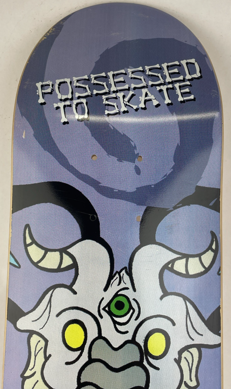 VINTAGE Possessed to Skate " HAIL SKATAN" GOAT SKATEBOARD DECK 7.5" x 31"