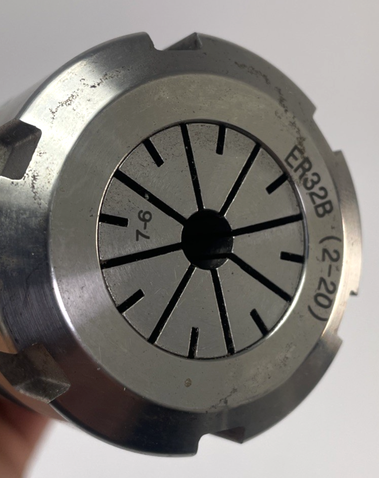 Accupro HP CAT 40 ER32-6" Collet Chuck with Maritool PS-11123HS Pull Stud