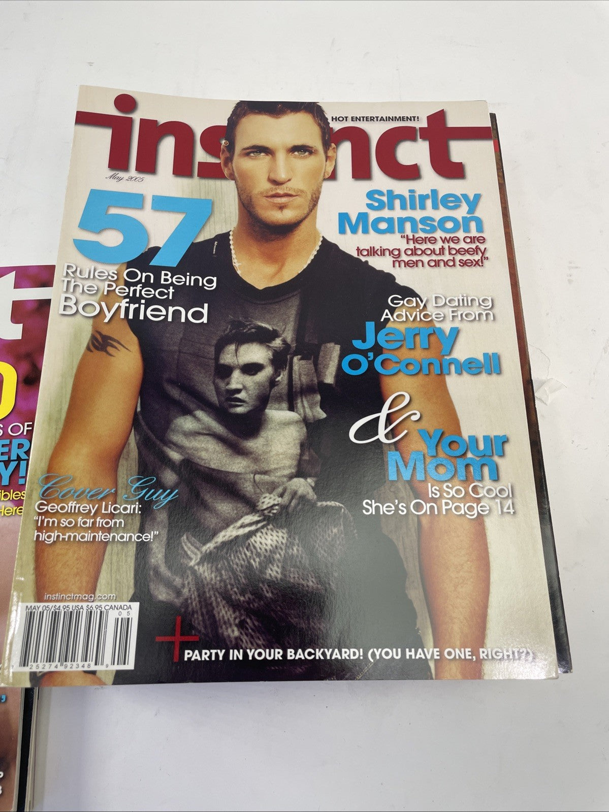 Lot of 20 Instinct magazine 2002 - 2005 Gay Fashion Lifestyle & Entertainment