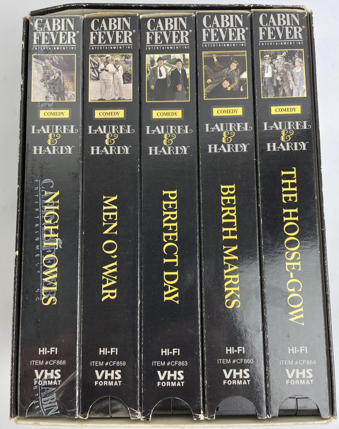 Laurel & Hardy VHS Box Set 1991 Comedy Award-Winning Colorization One is New