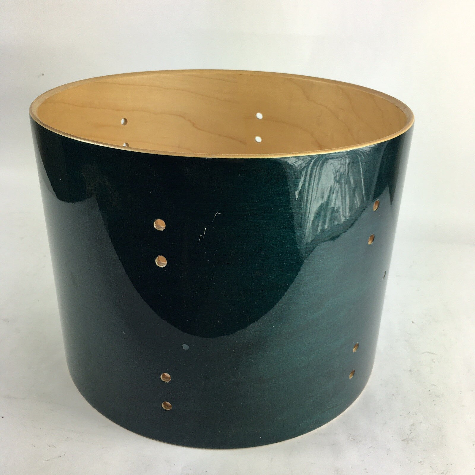 Premier Classic Series Maple 12” X 9” Tom Drum Shell Olive Green Stain