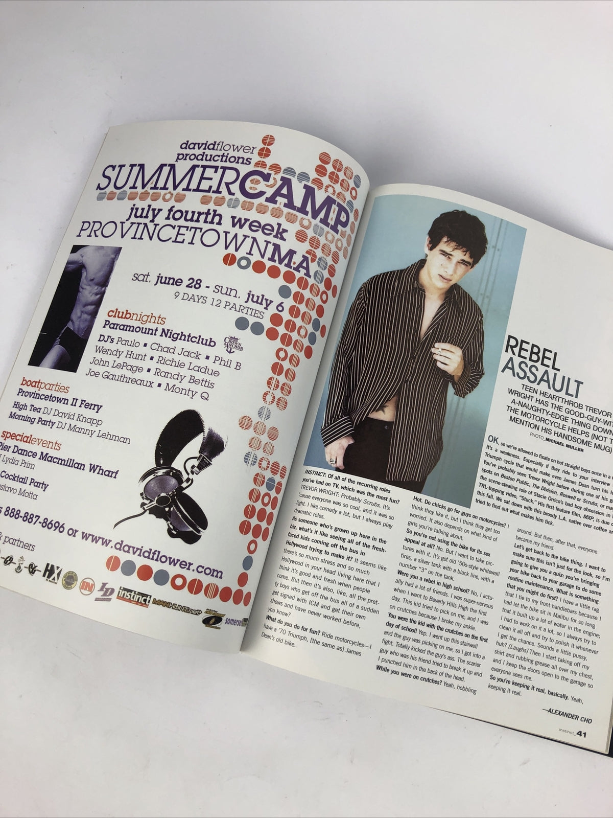 Instinct Magazine July 2003 Is There A Problem Officer? Benjamin Wilson  *VGC*