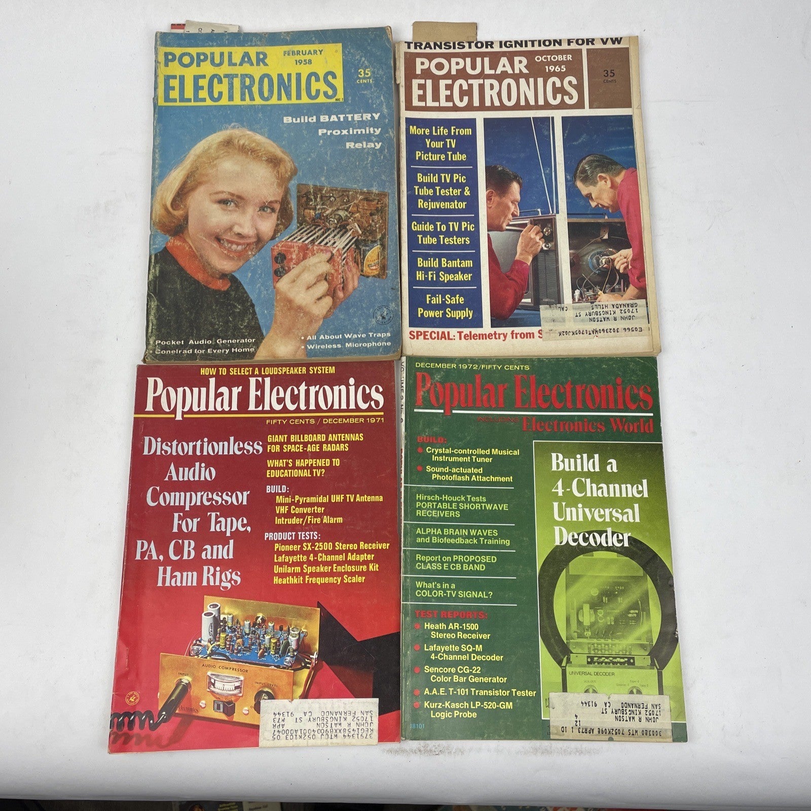 Lot of 28 - 1958 - 1973 POPULAR SCIENCE Magazines - 1950 60 70 Vintage Ads