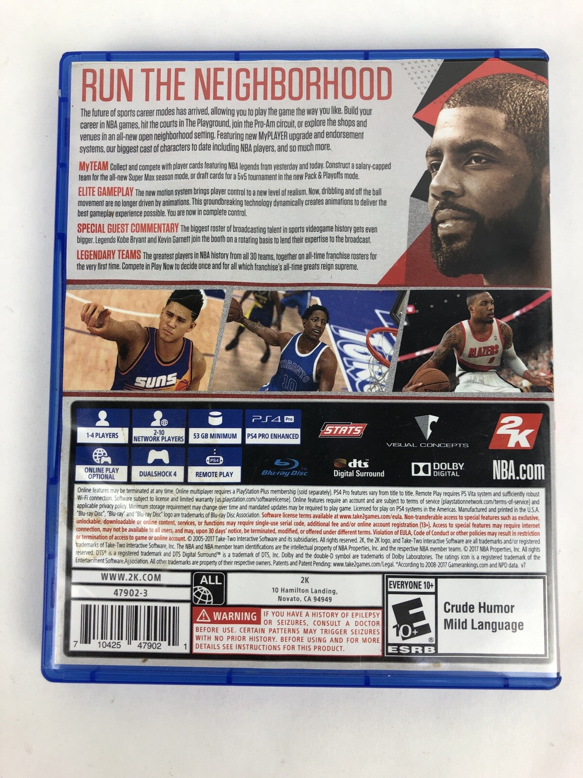 NBA 2K18 (Sony PlayStation 4, 2017) CIB - Fast Free Shipping