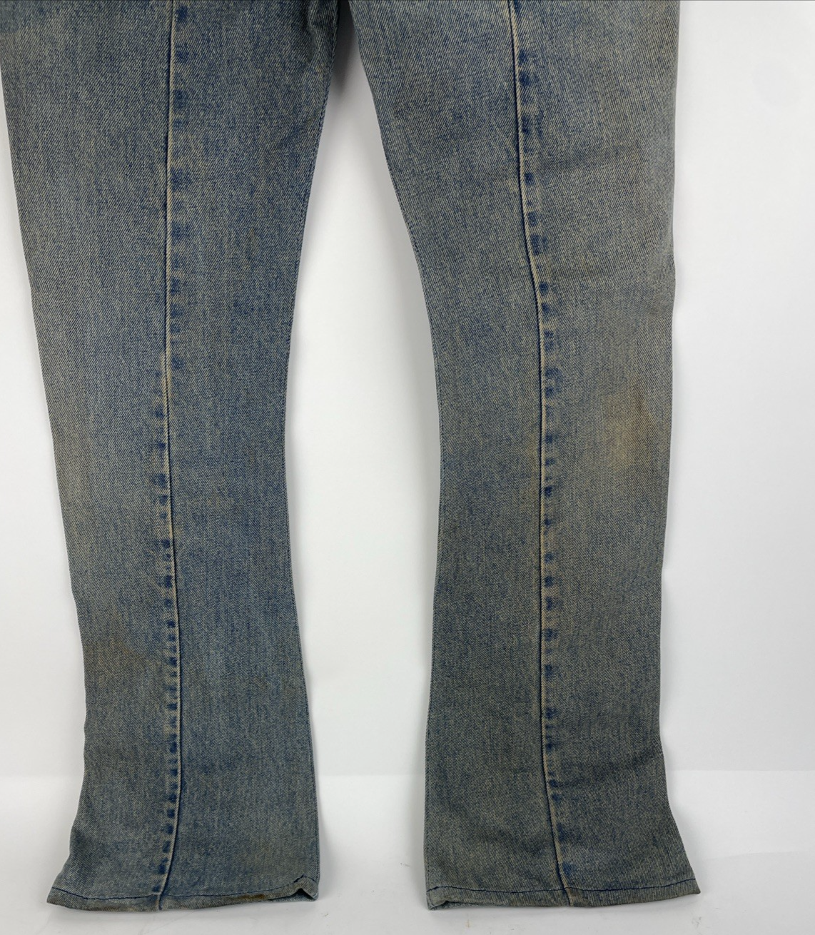 e label x Levis Reconstructed Denim Jeans 26 x 32 low Rise Designer Fashion Wear