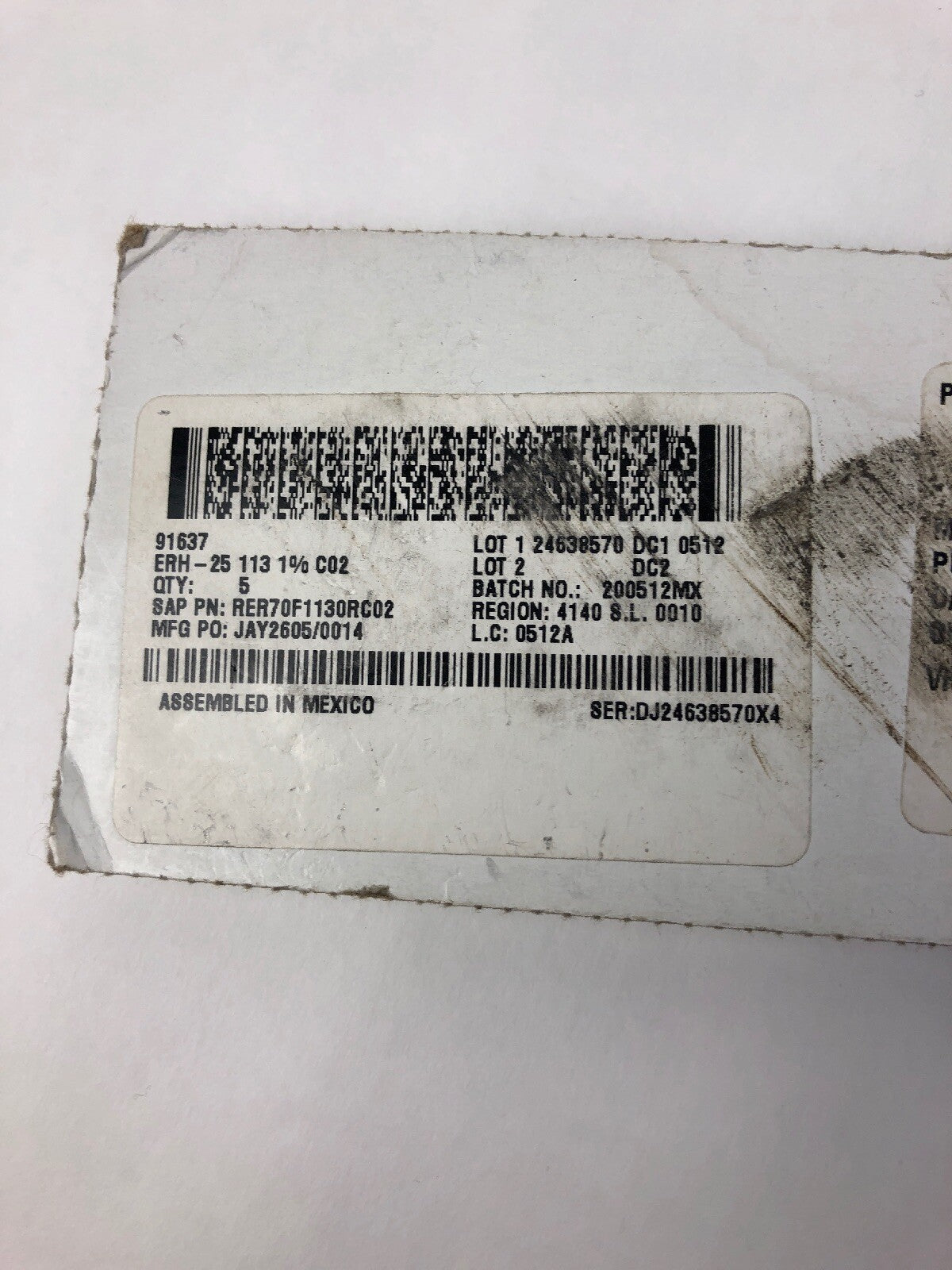 5 x Vishay Jan 91637 20W RER70FII30R  Wirewound Aluminum Housed Power Resistor
