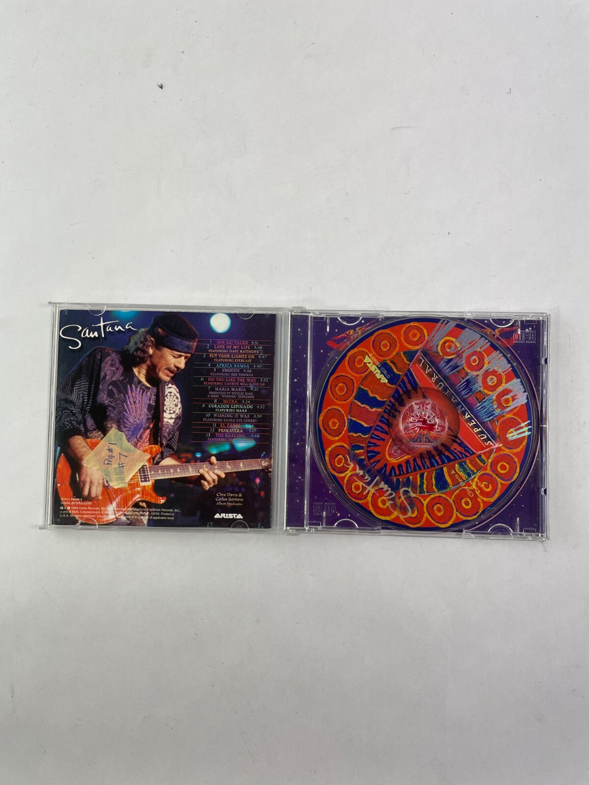 Supernatural Santana Arista Records Love of My Life Africa Bamba Migra CD#73