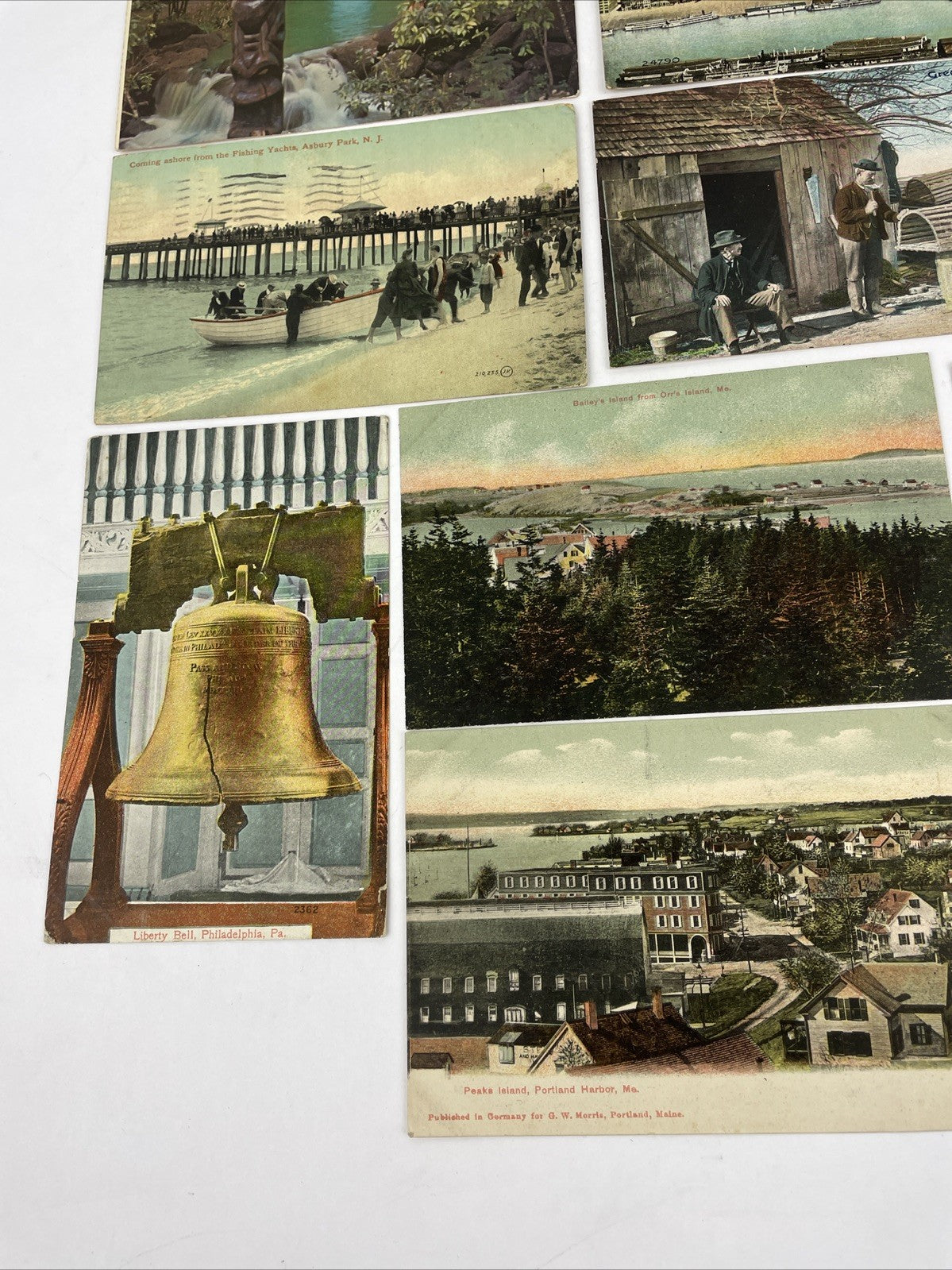 23 Postcard Lot - Unused & Used Variety - Vintage & Antique East Coast Fishing