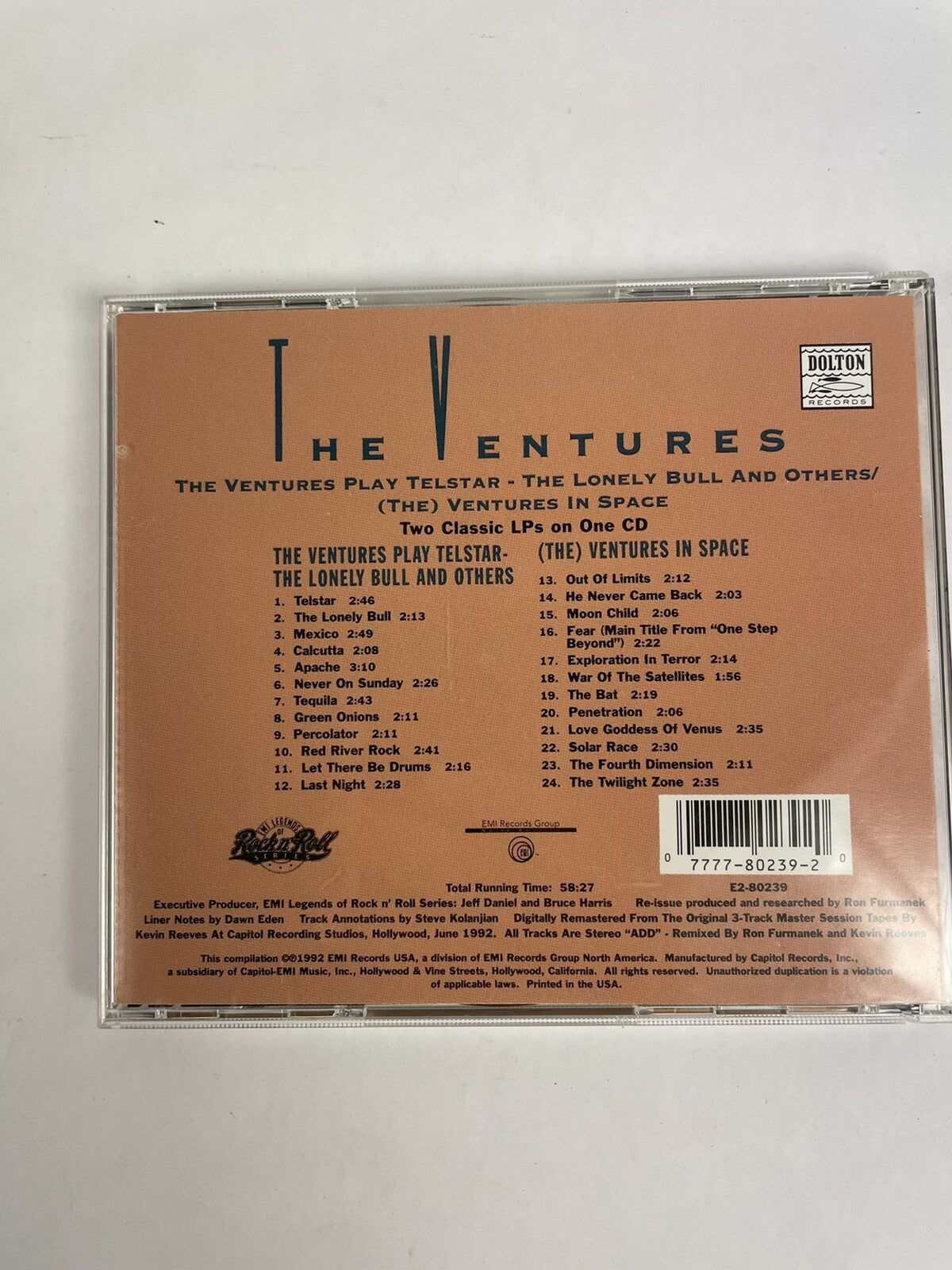 The Ventures  - Play Telstar / Ventures In Space CD      #15