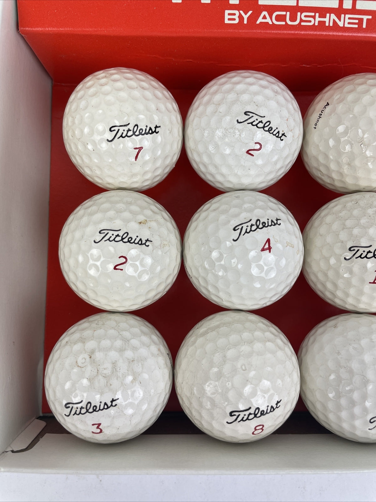 Titleist by Acushnet 1 Dozen Golf Balls Acushnet 12 x Balls W Original Box vntg