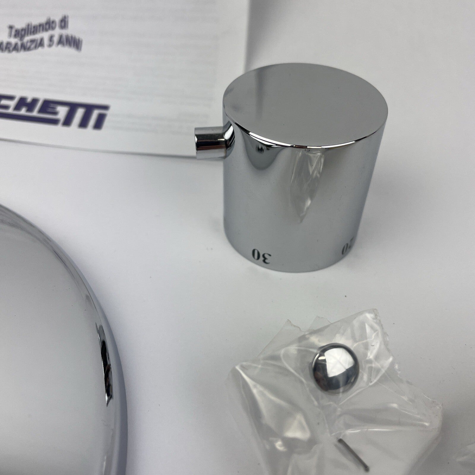 Zucchetti SP78 CHR built in thermostatic mixer shower valve polished chrome concealed bathroom control