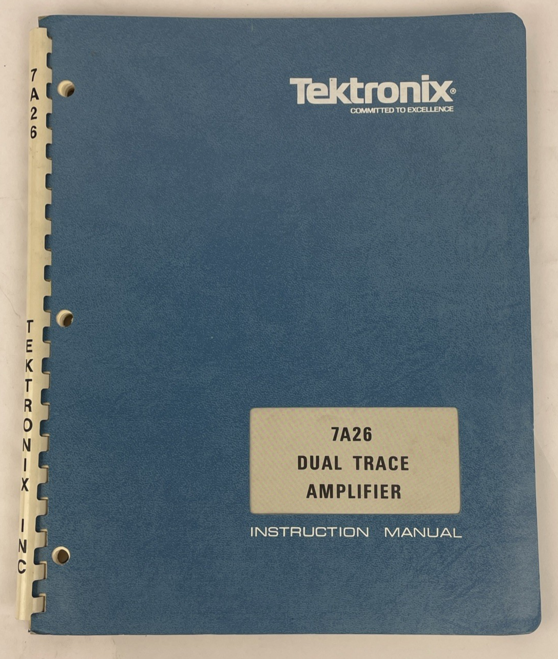 Tektronix Instruction Manual for the 7A26 Dual Trace Amplifier Plug-In OEM VNTG