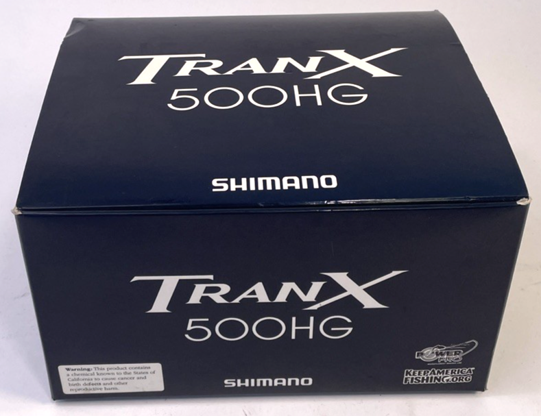 Shimano TranX 500HG Fishing Reel Instructions, Parts List and BOX ONLY - LOOK