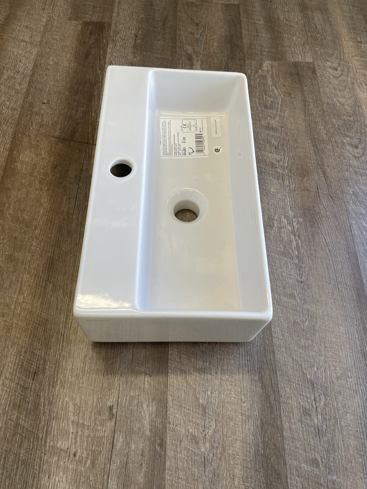 Artceram Quadro 27 wall or countertop sink QUL001 Glossy Bathroom Water Basin