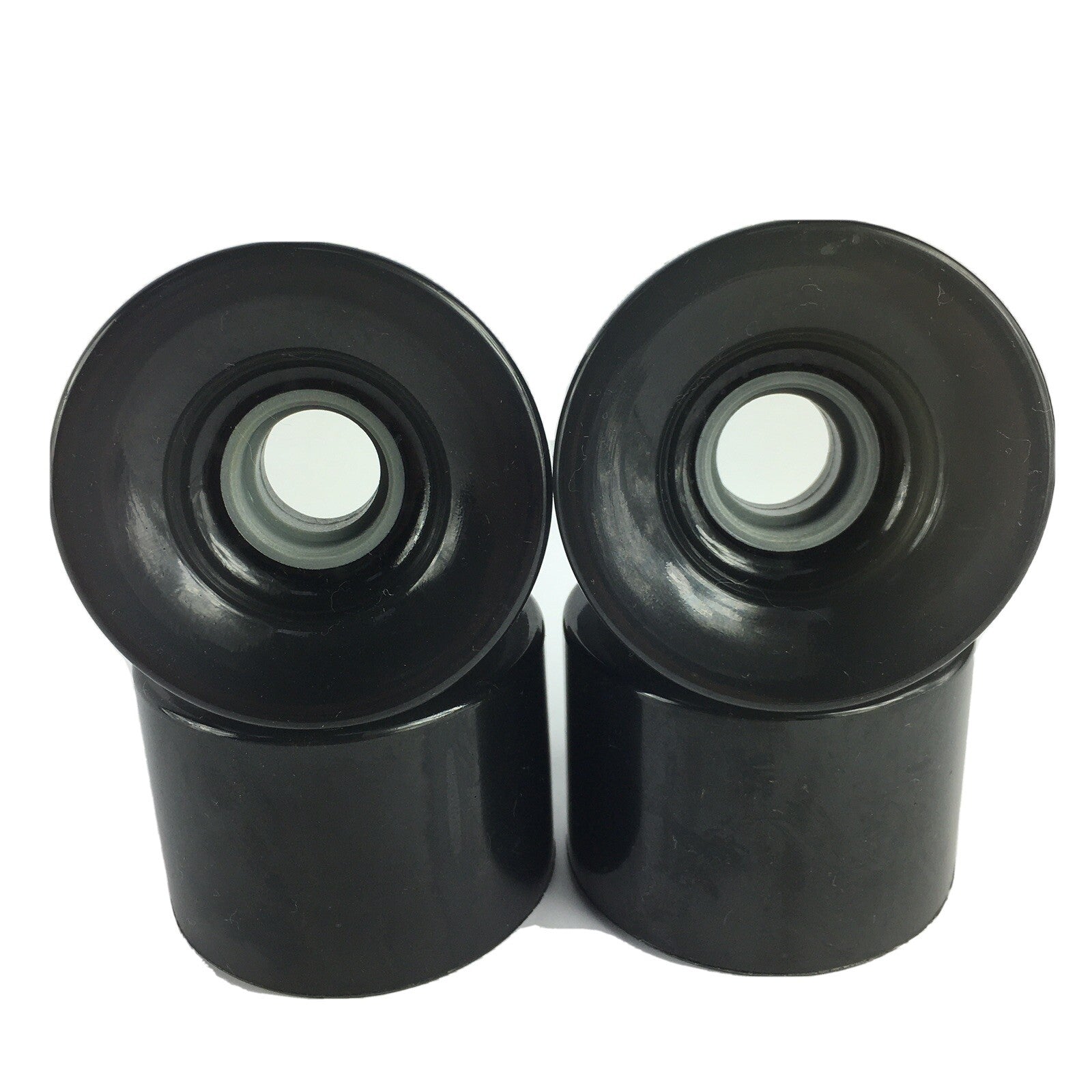 70mm x 50mm LONGBOARD CRUISER WHEELS 78A Smoke Black Clear - Made in USA