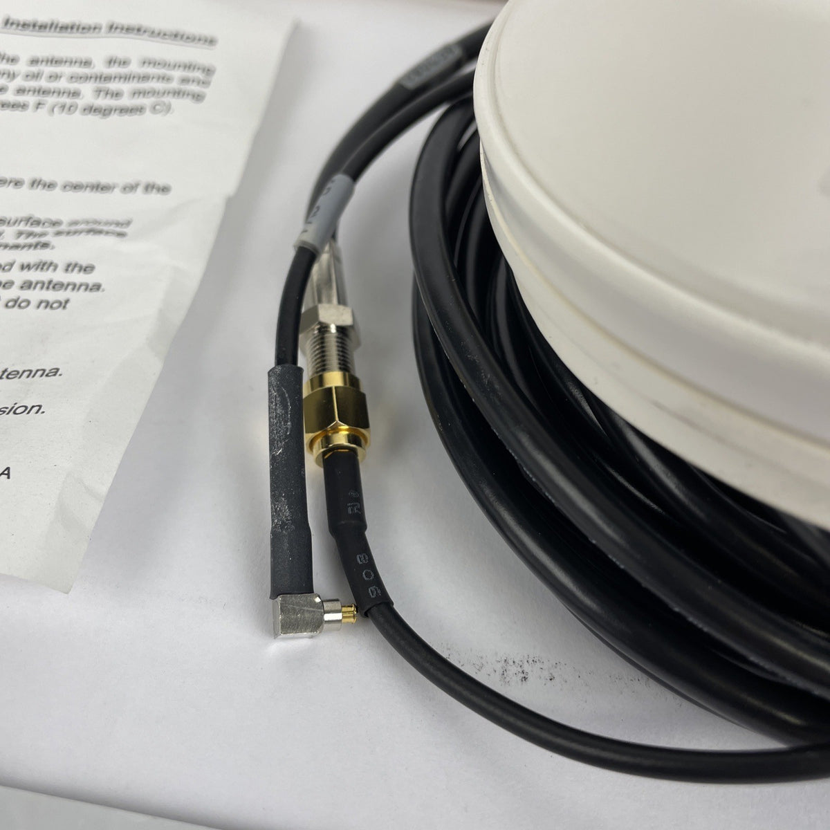 NOS Antennas Plus LTE Duel Mode PCS GPS White Perm Mount Antenna 1885-1990 Mhz