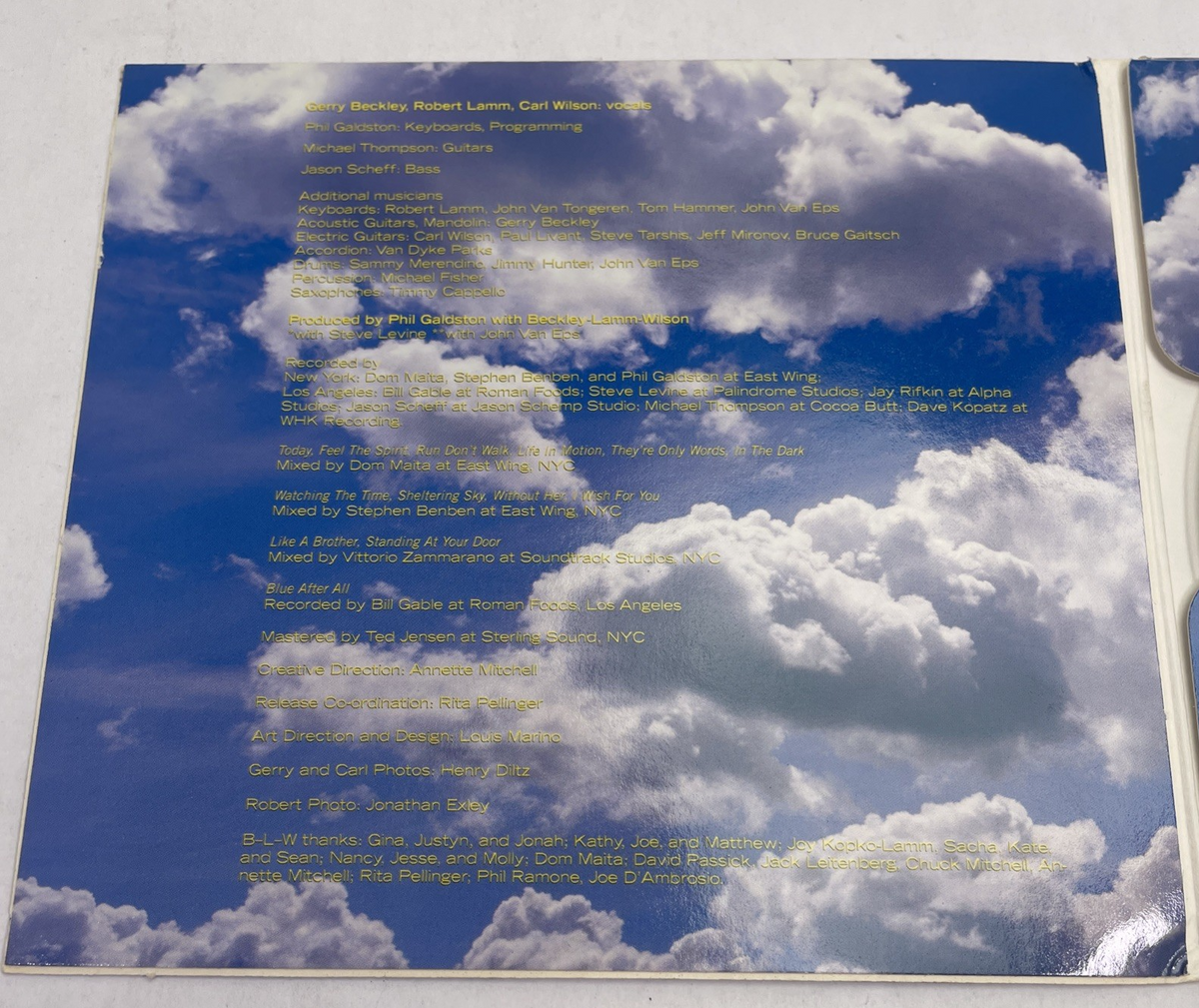 Beckley - Lamm - Wilson – Like A Brother CD 2000 Carl Wilson Of The Beach Boys