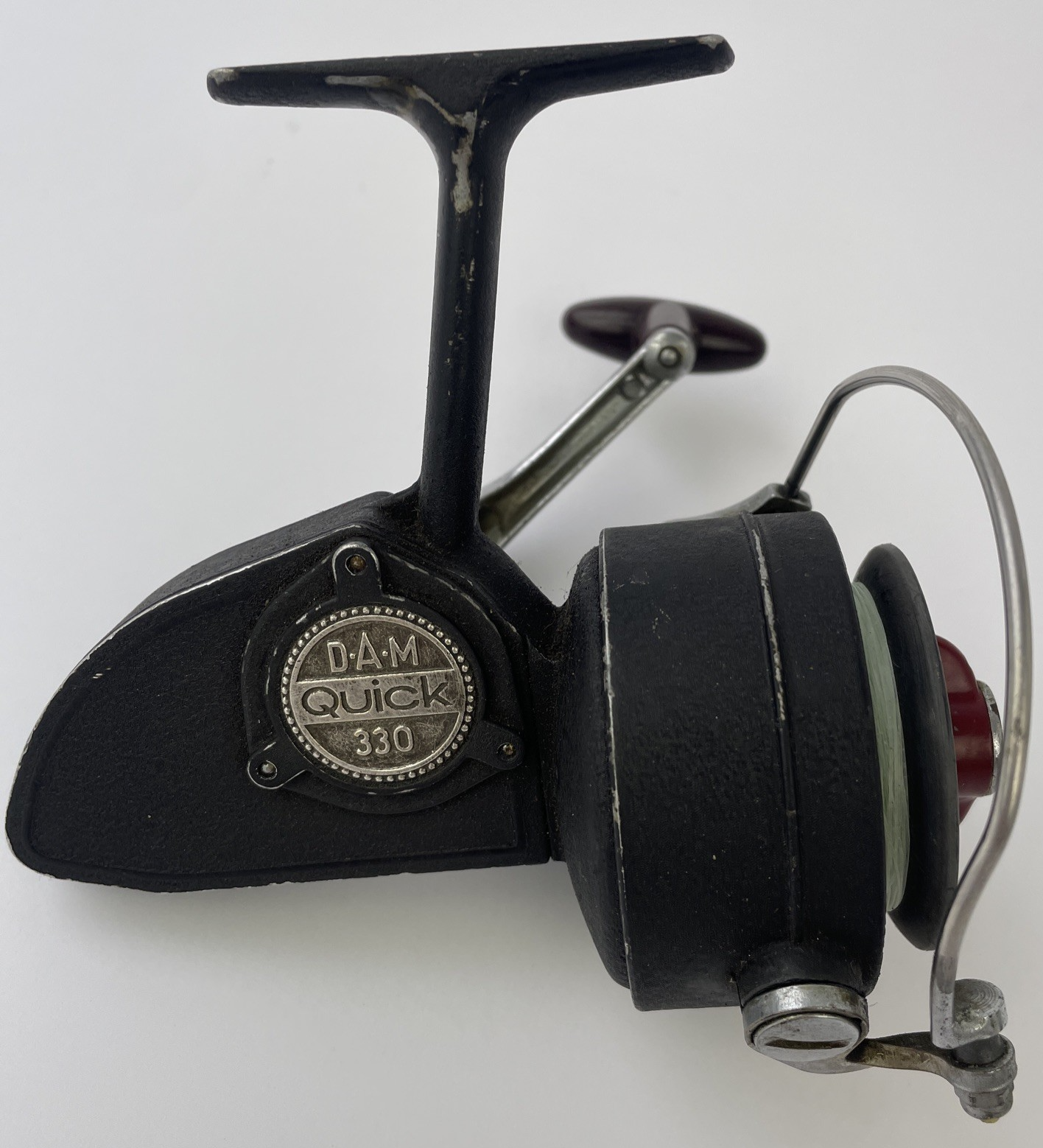 3 x Vintage Fishing Reels DAM QUICK 330 South Bend OREN-O-MATIC Mitchell Garcia