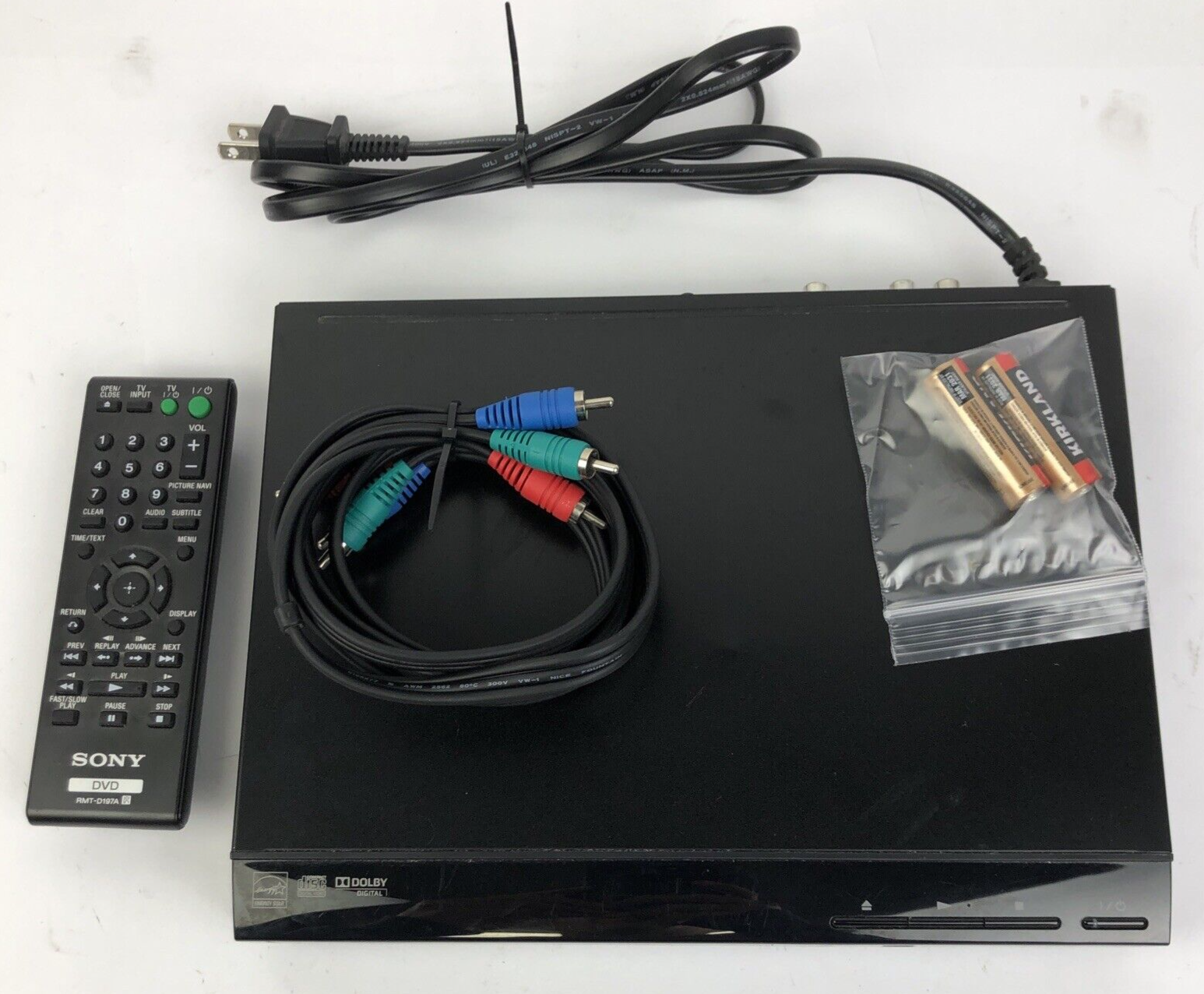 OEM Sony CD / DVD Player  DVP-SR210P w Remote Control Sony RMT-D197A * VGC LOOK