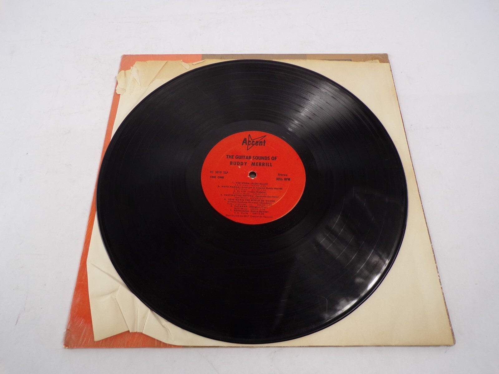 The Guitar Sounds of Buddy Merrill GNP Crescendo Vinyl Record