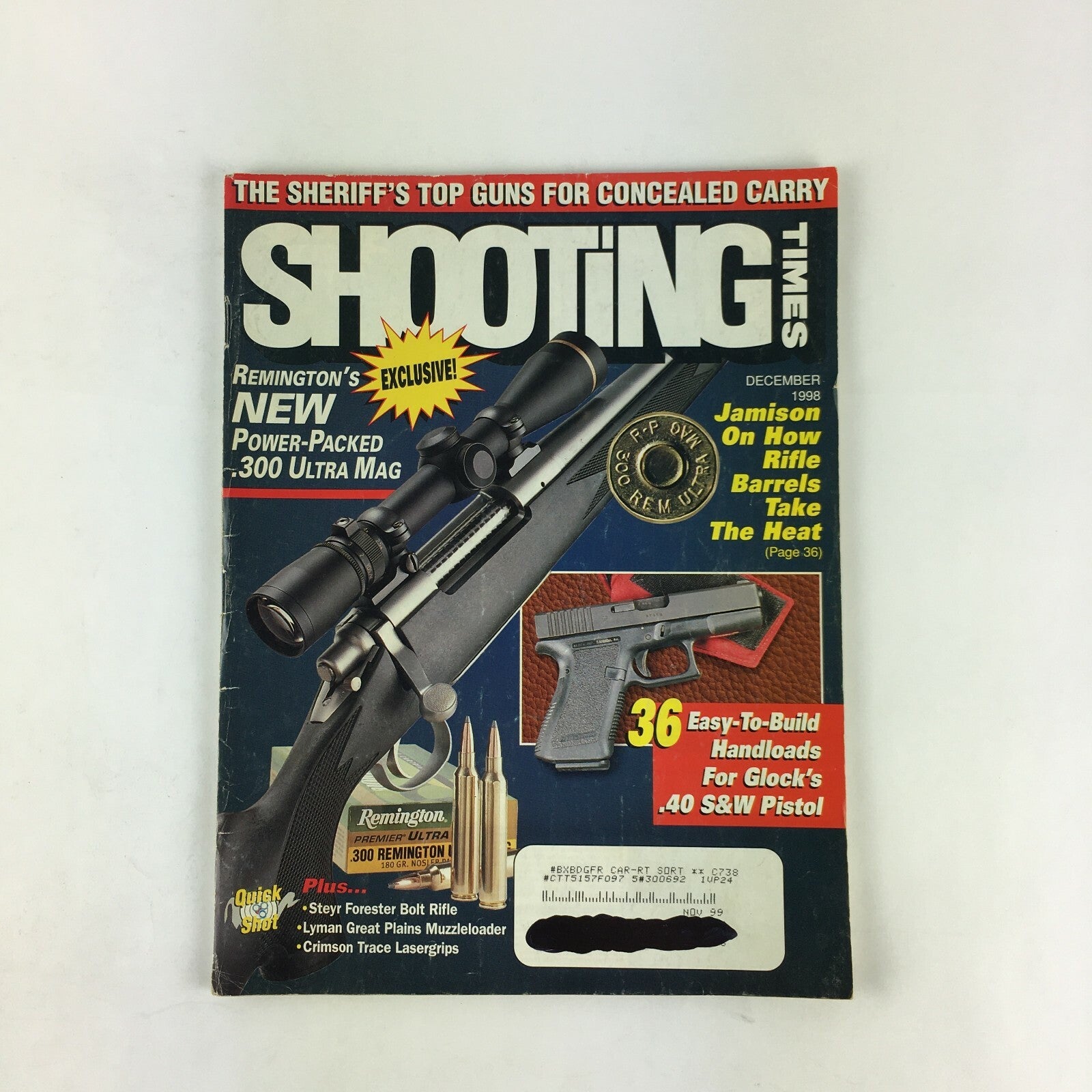 December 1998 Shooting Times Magazine .300 Ultra Mag Steyr Forester Bolt Rifle 
