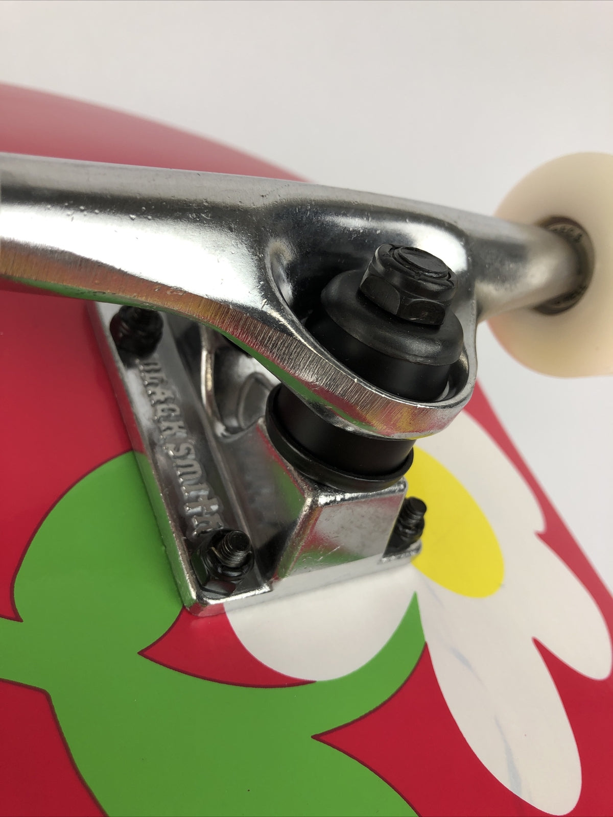 ATM Click Skateboard Complete 7.75” “ HAND” Black Smith Trucks 52mm ATM Wheels