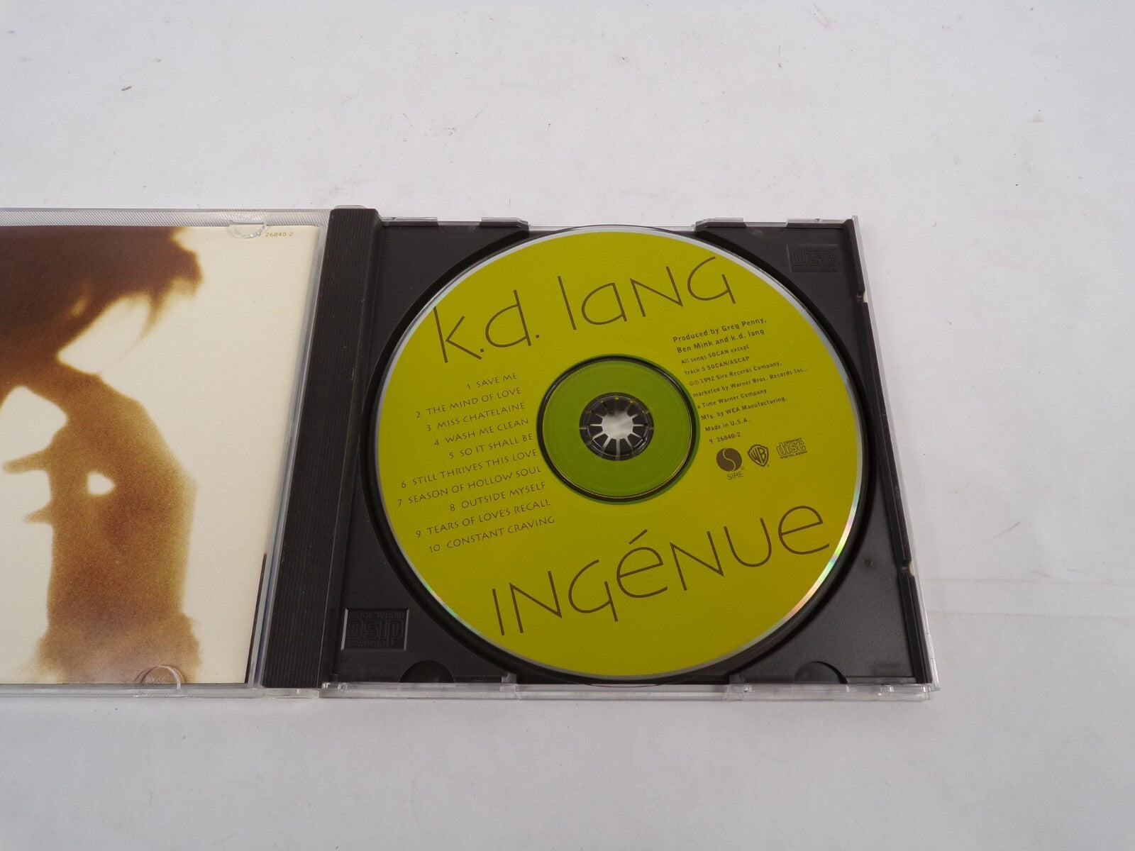 James Taylor Kd Lang Ingenue Save Me The Mind Of Love Miss Chatelaine Wash CD#30