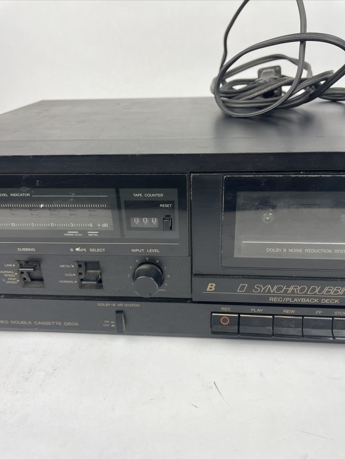 Vintage JVC TD-W103 Stereo Double Cassette Tape Deck for Parts or repair