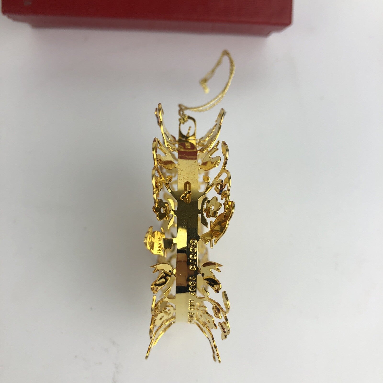 HUMMEL GOLD CHRISTMAS ORNAMENT COLLECTION " The Opinion " DANBURY w Original Box