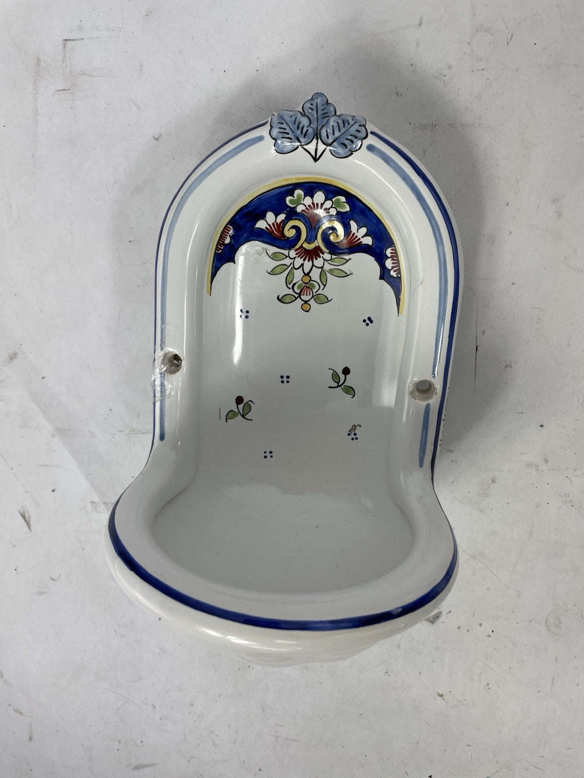 Herbeau Vieux Rouen Bathroom Sink Lavabo Niche Earthenware Wall Fountain