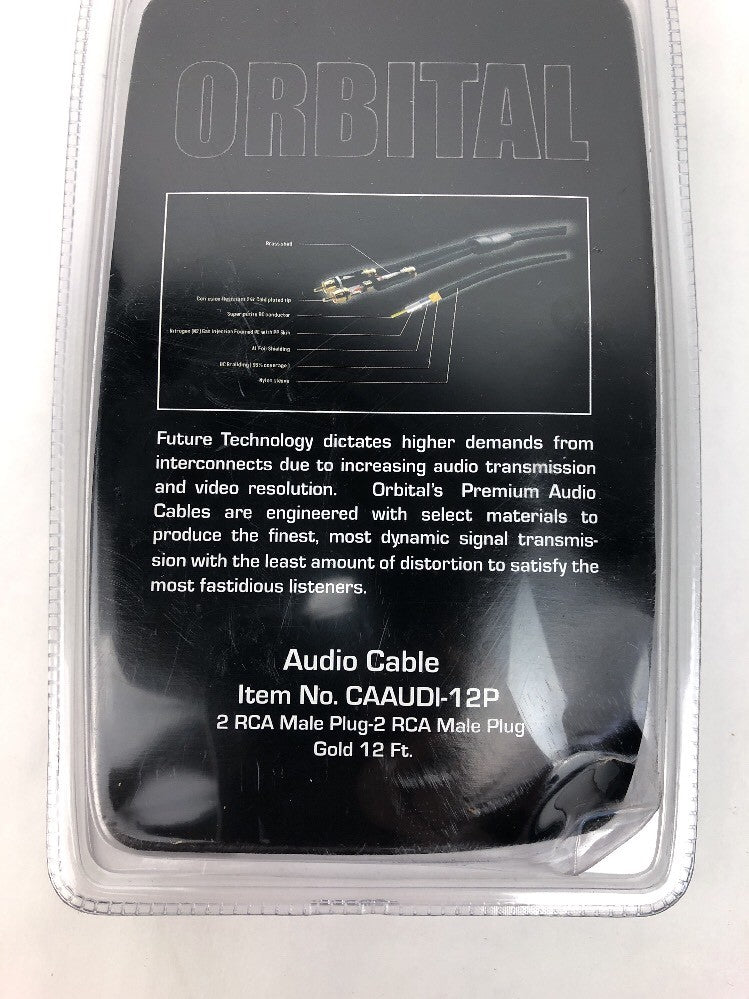 12ft Premium RCA Male to Male M/M Gold Series A/V Audio Video Subwoofer Cable