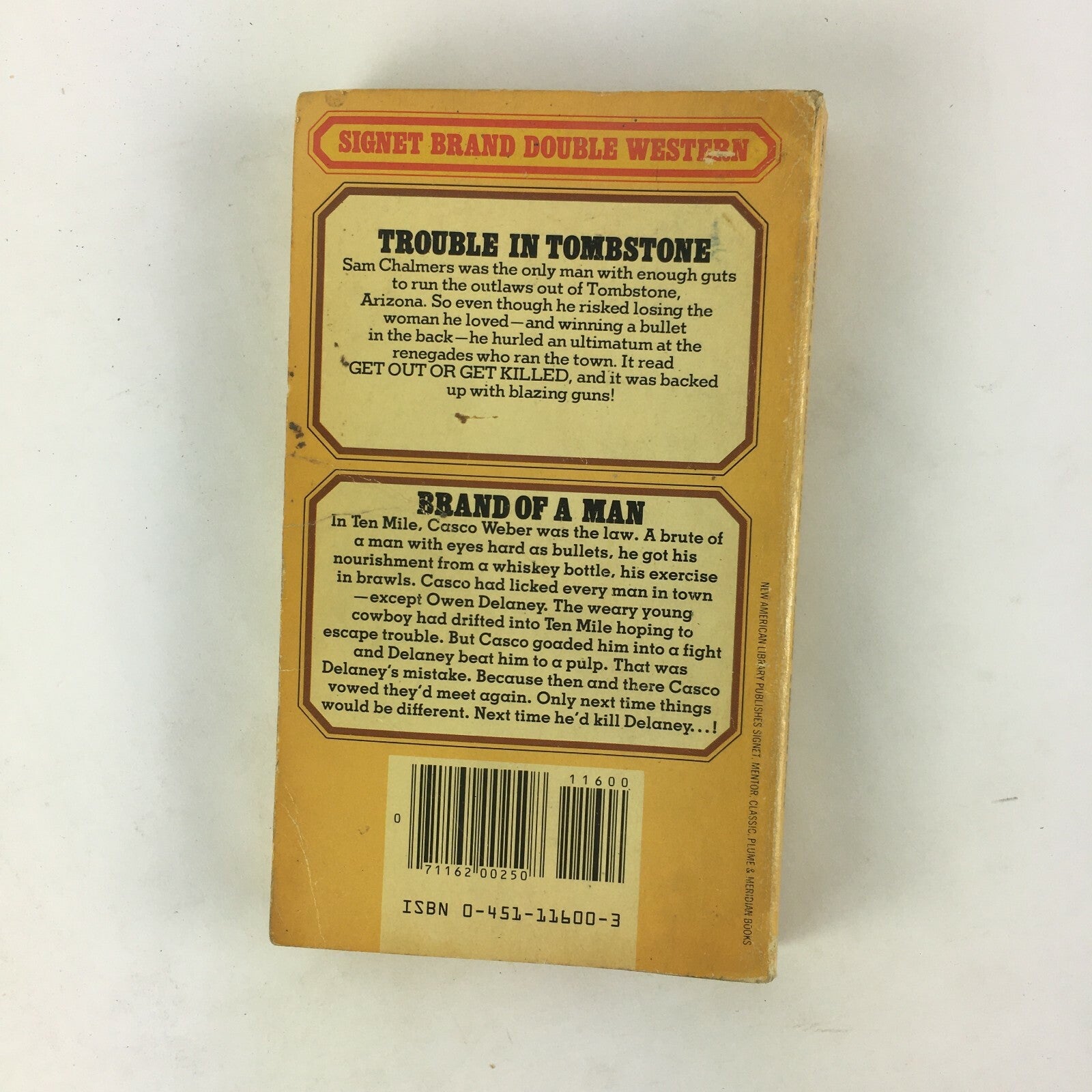Trouble in Tombstone Tom J.Hopkins Brand of a Man Thomas Thompson