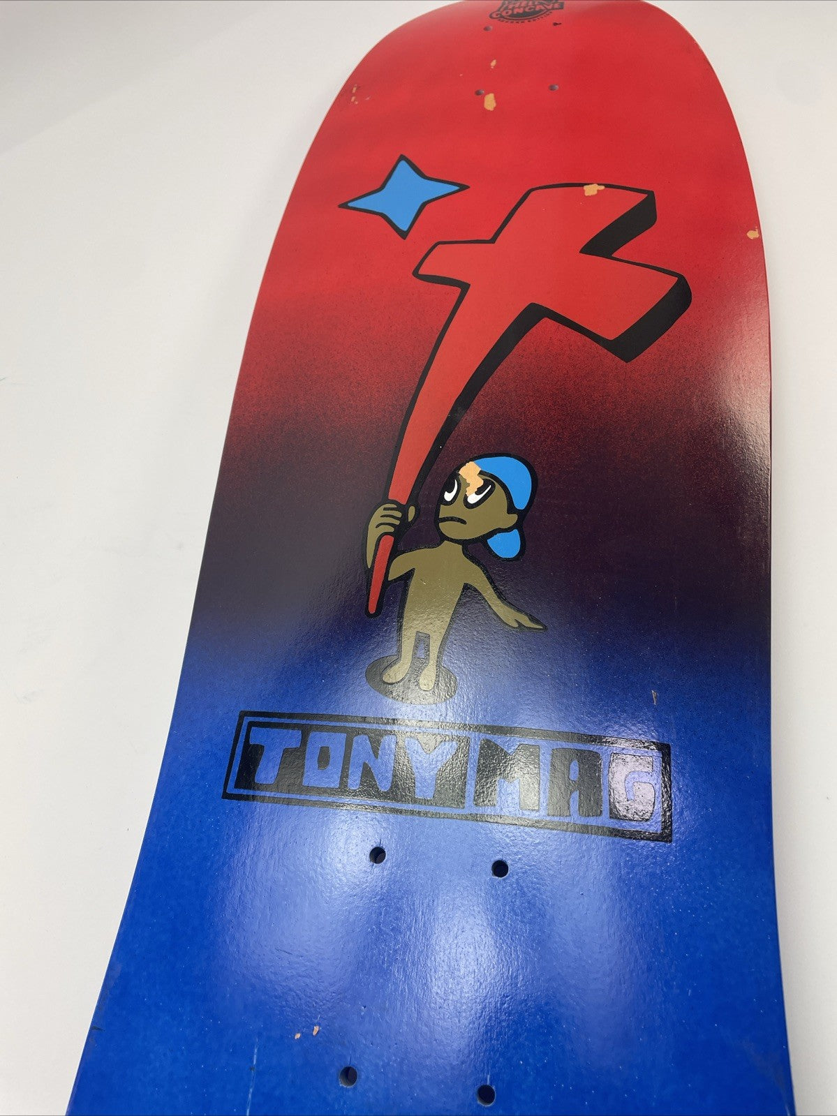 Tony Magnusson H Street Kid And Cross Reissue 1980s Wood Hell Concave Blue Red