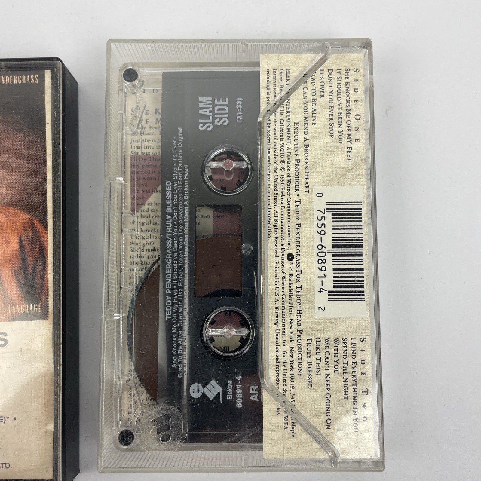 Lot Of 2 Teddy Pendergrass Classic R&B Soul Cassette Love Language Truly Blessed
