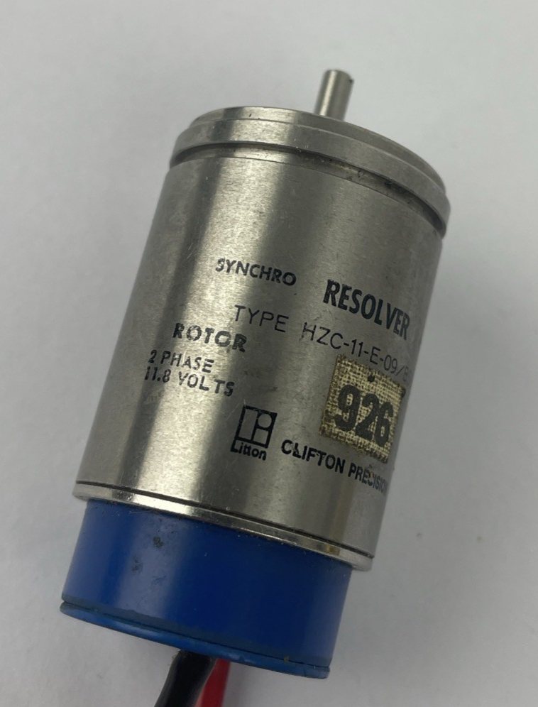 OEM Litton Clifton Precision Brushless Resolver HZC-11-E-09 / B566 2 Phase 118v