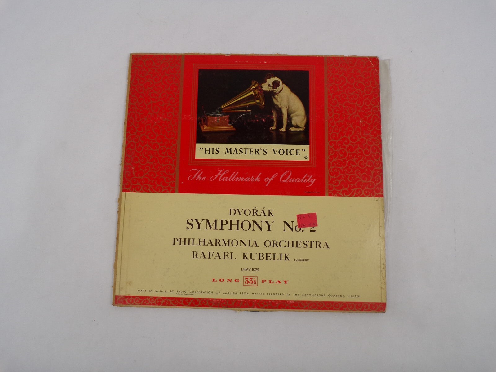 "His Master's Voice" Dvorak Symphony No.2 Philharmonia Orchestra Rafael Kubelik