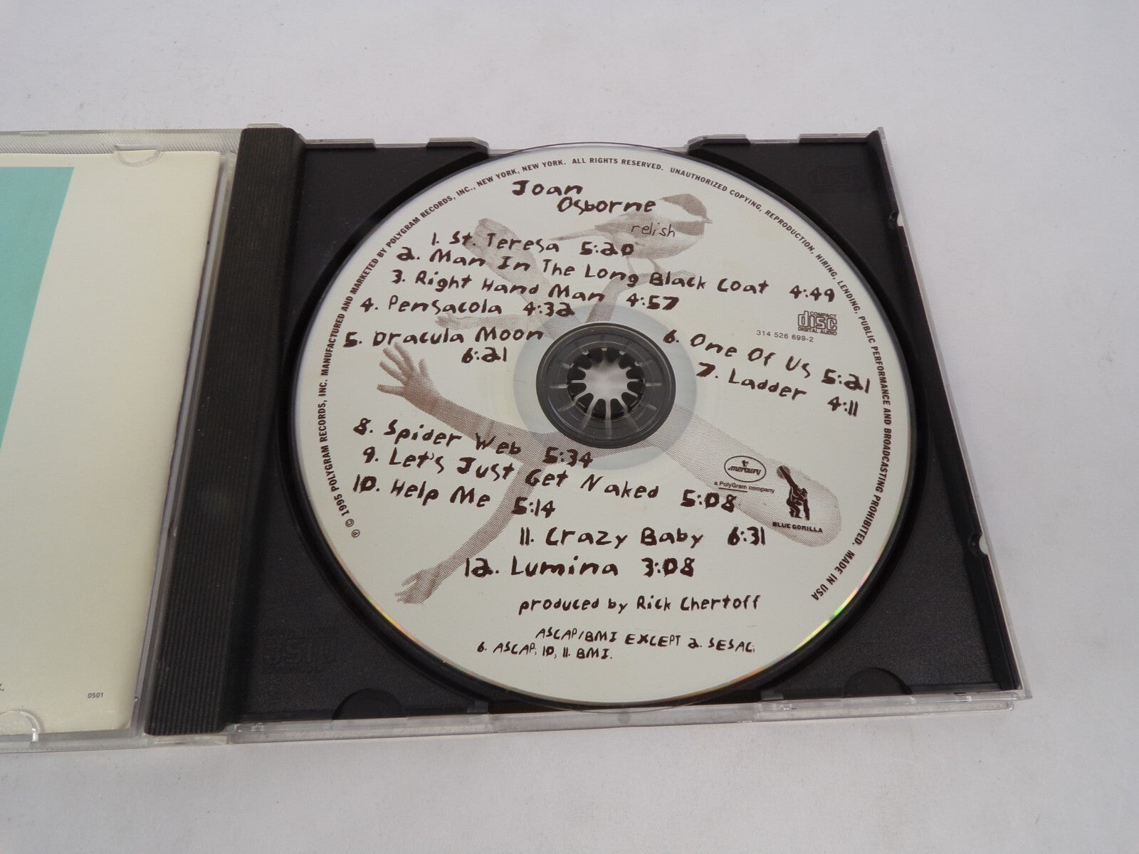 Joan Osborne Lets Just Get Naked Help me Crazy Baby Lumina Ladder Spider CD#63